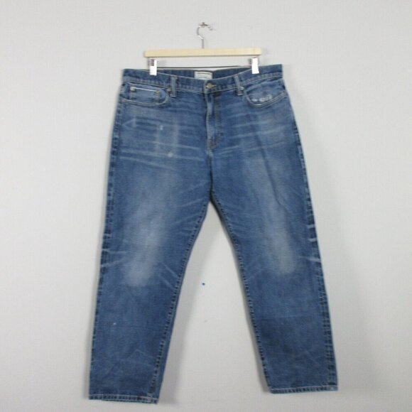 Yellowstone X Lucky Brand 363 Vintage Straight Selvedge Jeans Men's 38 Blue 804 - Picture 1 of 14